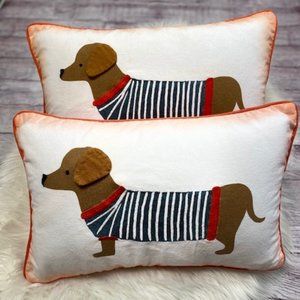 RIFLE PAPER CO. 2 Dachshund Pillows